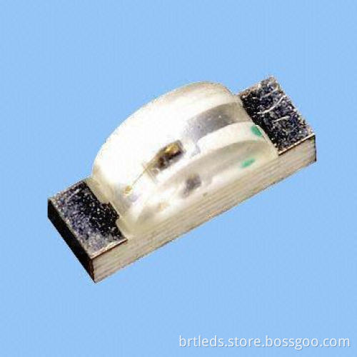 SMD LED, 1204 Package with Right Lens, Super Blue Color, 3.2 x 1.0 x 1.7mm, 80mcd